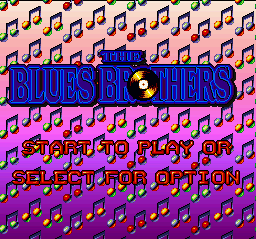 The Blues Brothers Title Screen